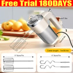 Electric Handheld Whisk Food Hand Mixer Kitchen Egg Beater Cream Cake Blender