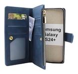 XL Standcase Lyxfodral Samsung Galaxy S24 Plus 5G (SM-S926B/DS) (Marinblå)