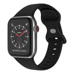 Silikone urrem til Apple Watch Ultra/Ultra 2 49mm osv. - Sort