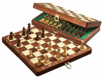 Chess cassette De Luxe, travel, field 30 mm, with numbers and letters (2711)