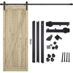 1500mm Kit Porte Coulissante Rail Porte Suspendu Coulissant pour Chambre Salle de Bain