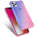 iPhone 11 Pro - Genomtänkt Floveme Skyddsskal Blå/Rosa