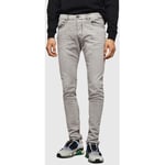 Jeans skinny Diesel  - Jean Slim Carrot - gris clair