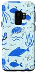 Coque pour Galaxy S9 Requin Corail Récifs Coquillage Étoile de Mer Océan Plage Mer