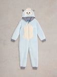 White Stuff Kids' Yeti Onesie, Light Blue