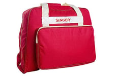 Singer | Machine Carrying Case, Brick Color, Spacious Case Fits Most Standard Sewing Machines and Sergers, Fully-Padded Interior, Durable Canvas Exterior, Easy Zip, Large Front Pocket, Easy Transport