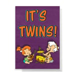 Flintstones It's Twins Greetings Card - Standard Card