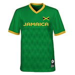 Official 2023 Women's Football World Cup Youth Team Shirt, Jamaica, Green, L-14/16