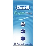 Oral-B Super Floss Pre-cut Strands for Cleaning Braces & Bridges, Stiffened End