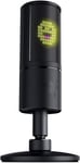 Seiren Emote - Usb Streaming Condenser Microphone (Microphone Streaming, Compact Avec Support De Choc, Directivité Supercardioïde, Led Chroma) Noir