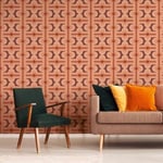 A.S. Création Retro 70's Panel Wallpaper Red/Orange Retro Chic 395332 8.50m x 0.53m Paste The Wall