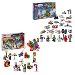 LEGO Marvel Spider-Man Advent Calendar 2024 Star Wars Advent Calendar 2024, Buildable Christmas Countdown Toy for Kids, Christmas Idea, 76293 + 75395