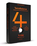 4 HIM TestoBalance - Testosterone Supplements for Men - 60 Vegan Tablets - with Zinc, Ginseng, Magnesium, Vitamin D, Fenugreek and Muira Puama - Muscle Function, Energy and Fertility