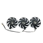 Ventilateur refroidisseur pour ASUS Rog Strix RX 5600 XT 5700 5700XT jas5700,DC 12V 0,50 A,7 broches,87mm,3 pièces - Type 3pcs