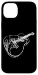 Coque pour iPhone 14 Plus Guitariste de croquis de guitare acoustique