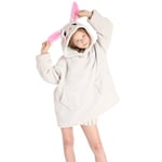 Kid Hoodie Filt Oversized Ultra Plush Fleece Filt Vinter 10