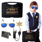 Keymall Ring Bearer Wedding Ring Security Box Include Ring Bearer Proposal Card Special Agent Badge Shades Walkie Talkie for Kids Ring Bearer Proposal Gift