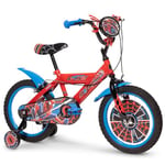 Huffy Spiderman 16 Inch Boys Bike - 5-7 Years - Red + Web Features