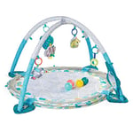 Infantino Jumbo Activity Gym & Ball Pit Transformable 3-in-1 Playmat, Sensory-Stimulating, for Infants and Toddlers with 20 Balls for Ultimate Fun, Multicoloured