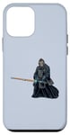 Coque pour iPhone 12 mini Singe de dessin animé fait du kendo