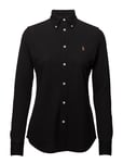 Polo Ralph Lauren Knit Cotton Oxford Shirt Svart