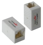 Poppstar - 2x adaptateur RJ45 accouplement Cat6 (femelle-femelle, 8 broches, de