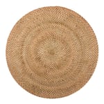 Ziczac - Rattan dekkebrikke D36 cm rund beige