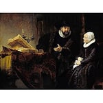 Rembrandt The Mennonite Preacher Anslo And His Wife Unframed Wall Art Print Poster Home Decor Premium