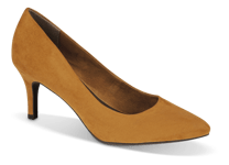 Marco Tozzi Dame-pumps Sennepsgul  - Str. 41 - Tekstil/syntetisk/textil