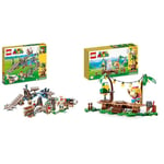 LEGO Super Mario Diddy Kong's Mine Cart Ride Expansion Set for Kids, Boys & Girls & Super Mario Dixie Kong's Jungle Jam Expansion Set with Dixie Kong