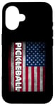 iPhone 16 Pickleball American Flag USA Pickle Ball Player Patriotic Case