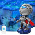 Dienmern Star Projector Galaxy Night Light - Mecha Knight Starry Nebula Ceiling LED Lamp with Timer and Remote, Gift for Kids Adults for Bedroom, Christmas, Birthdays, Valentine's Day