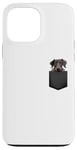 iPhone 13 Pro Max Funny Scottish Deerhound Puppy Dog In Pocket Cute Pet Lover Case