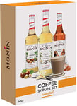 MONIN Premium Coffee Syrup Gift Set 3x5cl. 1x Vanilla, 1x Caramel, 1x Hazelnut Syrup for Coffee. Make A Caramel Iced Latte, Vanilla Flat White, Hazelnut Hot Chocolate At Home. Vegan-Friendly, 100 Percent Natural Flavours