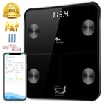 180KG BLUETOOTH BATHROOM SCALES BODY FAT DIGITAL MONITOR WEIGHING iOS, ANDROID