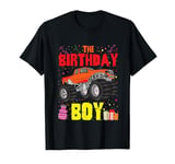 Birthday Boy Monster Truck car Bday Party Kids boys Toddlers T-Shirt