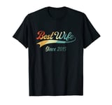 9th Year Wedding Anniversary Epic Best Wife Since 2015 T-Shirt