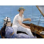 Manet Boating Painting XL Giant Panel Poster (8 Sections) Bateau La peinture Affiche