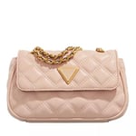 GUESS Giully Mini Convertible Crossbody Flap, Sac à bandoulière, Rabat Femme, Crème d'abricot, Taille Unique