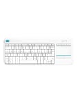 Logitech Wireless Touch Keyboard K400 Plus - Tastatur - Tsjekkisk - Hvit