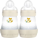 MAM Easy Start Self Sterilising Anti-Colic Baby Bottle 2 Pack (2 x160 ml) with 