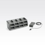 Zebra 8-Slot Battery Charger Kit - strømadapter og batteriopplader