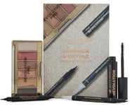 Revolution Makeup Shimmer & Define Shadow Palette and Brow Kit Mascara Eyeliner