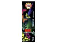 Koh-I-Noor Progresso Fluorescent Colored Pencils 6 Colors - 266097