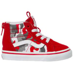 Baskets basses enfant Vans  - Sk8 HI TD Zip - rouge