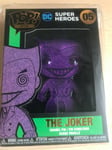 FUNKO POP PIN 05 DC Comics Joker Émail Broche variante Purple Glitter CHASE