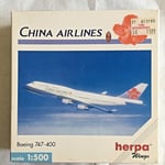 Herpa 1/500 - 500883 CHINA Airlines Boeing 747-400 - NEUF