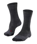 FALKE Women's TK2 Explore W SO Wool Thick Anti-Blister 1 Pair Hiking Socks, Grey (Asphalt Melange 3180), 8.5-9.5