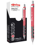 rOtring Tikky Pastel Mechanical Pencils | HB 0.5 mm | Tea Rose | with Comfort Rubber Grips | 12 Count