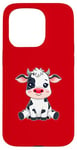 iPhone 15 Pro Red Cow Nose Funny Day 2024 Red Cow Nose Kids Girls Case